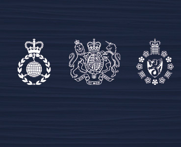 MI5, MI6 and GCHQ logos